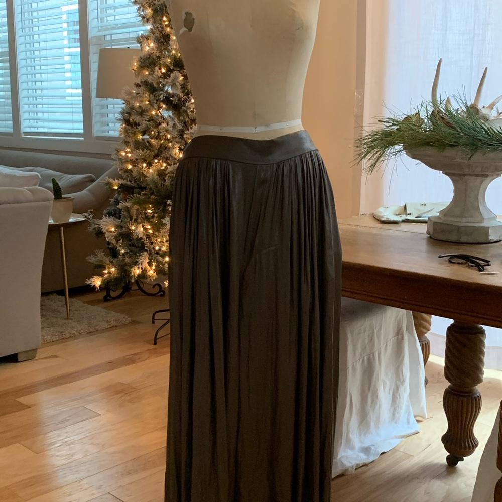 Zara wide leg shiny pants